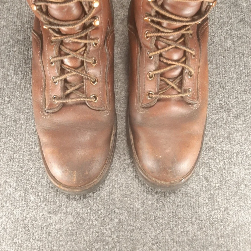 VTG Danner 63500 Brown Leather Hunting Work Boots Men's Size 8.5 D Gore-Tex USA